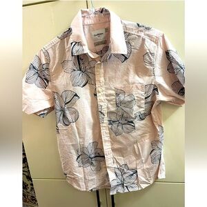 Mens Button Down Shirt Short Sleeve Pink GoodFellow Size Medium